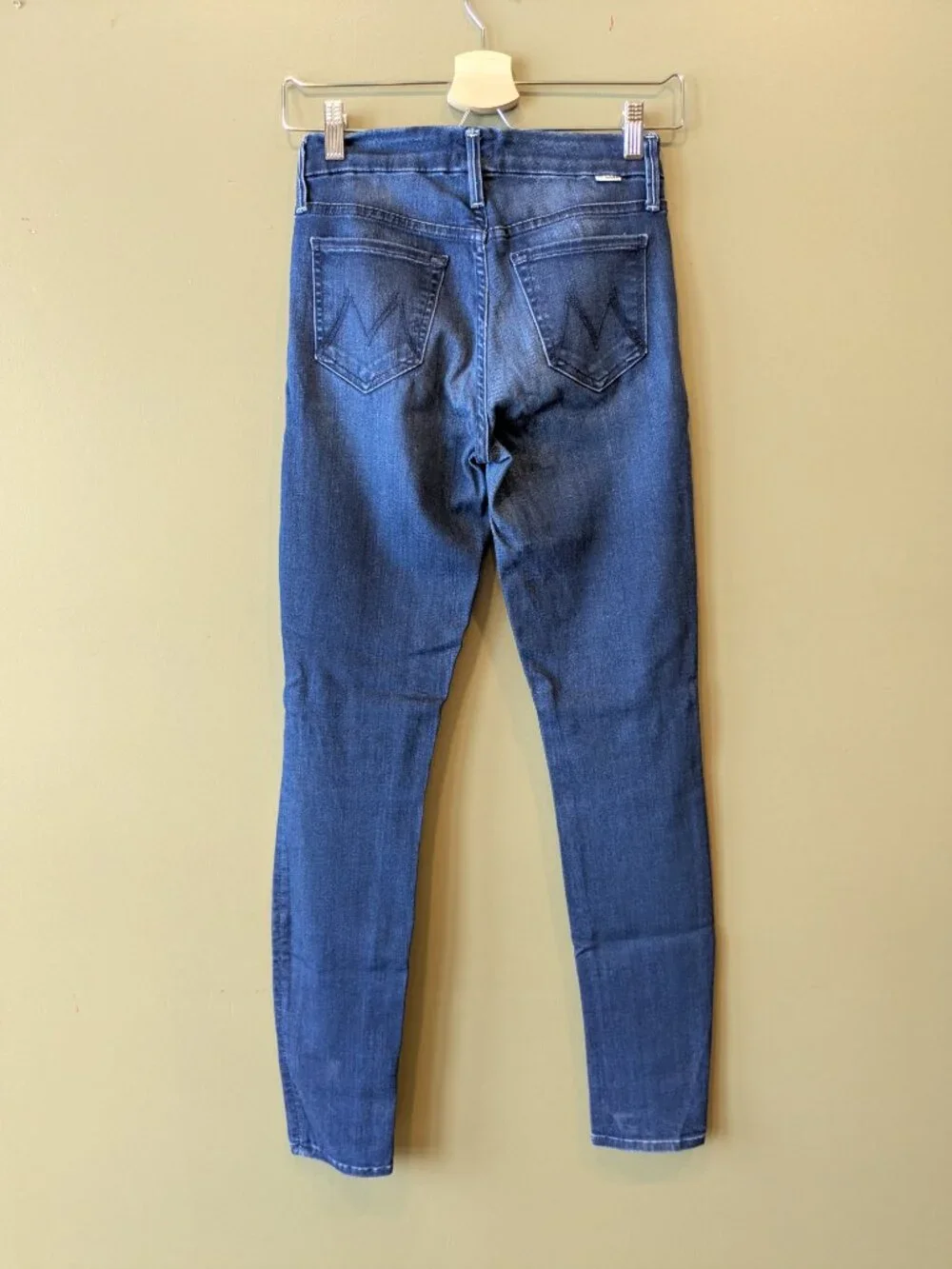 MOTHER Denim The Looker Ankle Skinny Jeans Sz 25 Tongue & Chic Mid Rise Stretch